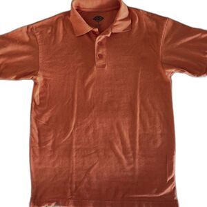 Dickies Men's Solid Orange Polo Shirt -Small NETHERLANDS